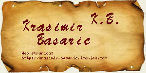 Krasimir Basarić vizit kartica